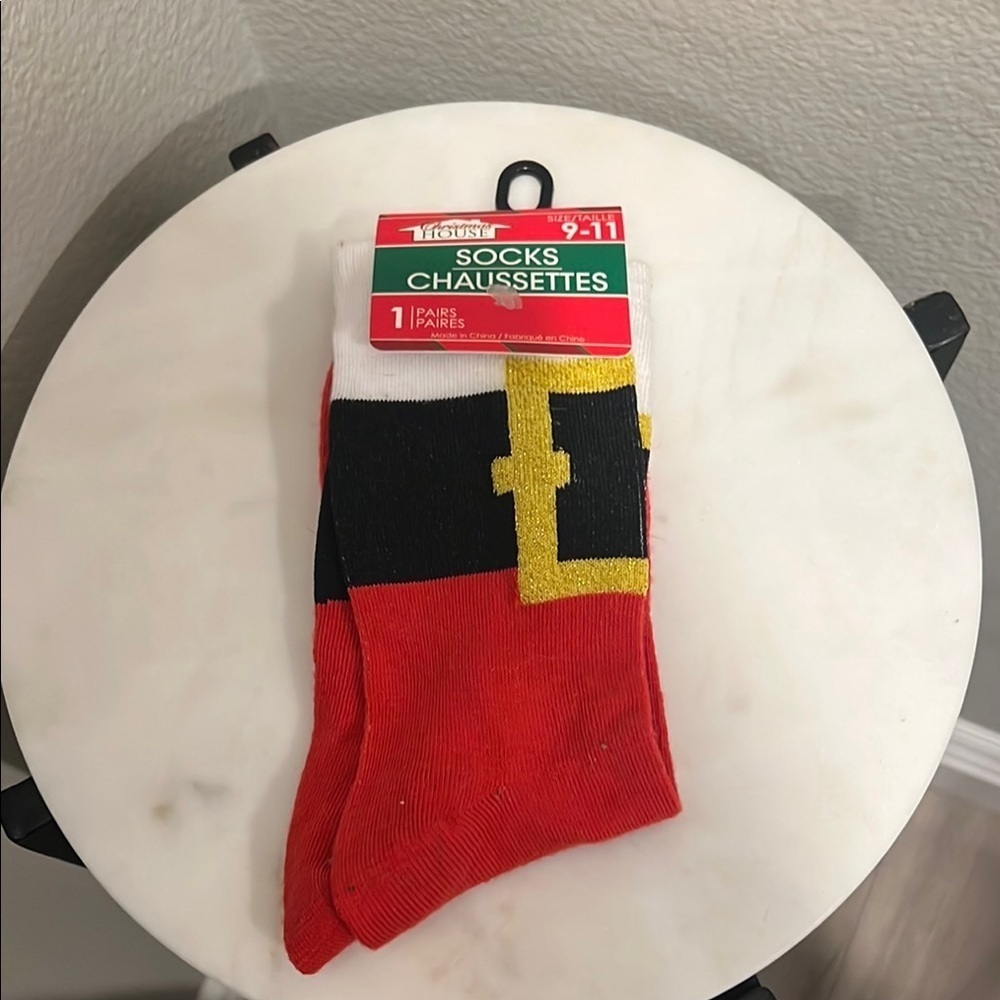 Disney Red and Black Hosiery Socks